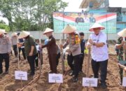 Dukung Ketahanan Pangan, Polres Tanggamus Tanam Jagung Unggul di Areal Satpas SIM