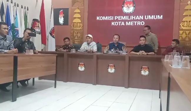 Diskualifikasi Paslon 02 Di Pilkada 2024 Resmi Dicabut KPU Kota Metro