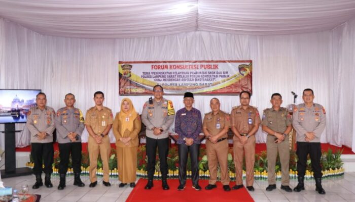 Kapolres Lampung Barat Gelar Forum Konsultasi Publik Tahun 2024