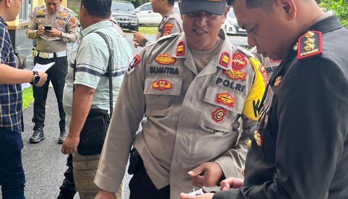 Tingkatkan Kedisiplinan Polres OKI Gelar Pemeriksaan Senjata Api